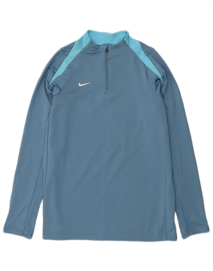 Chłopięcy dres Nike Dri Fit Slim Zip Neck Pullover 13-14 lat XL Niebieski