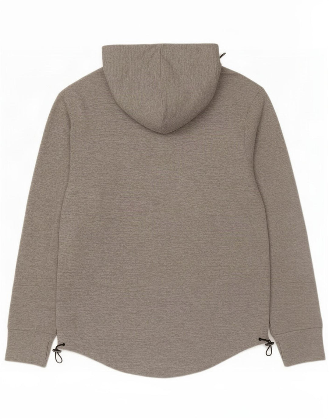 Hugo Boss Męski sweter z kapturem i zamkiem, duży, szary, nakrapiany poliester