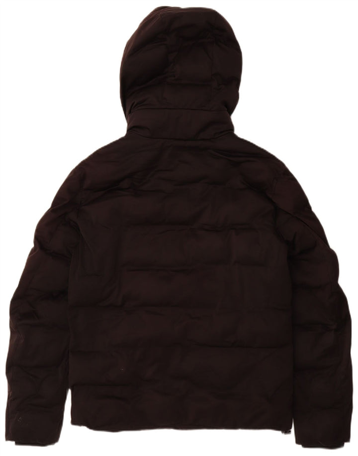 Męska ocieplana kurtka z kapturem Zara UK 36, mała, czarna, poliester