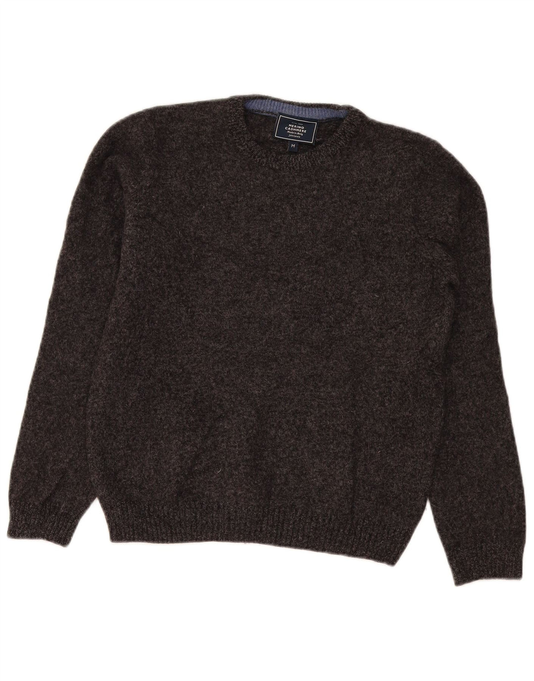 Damski sweter z okrągłym dekoltem John Lewis UK 14 Średni szary owcza wełna