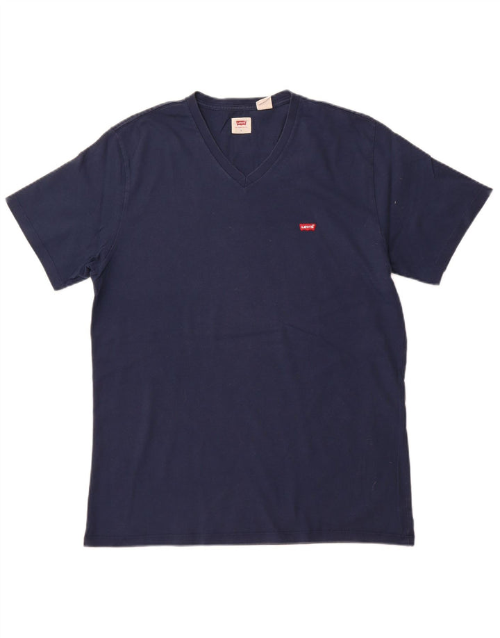 Męski T-shirt LEVI'S, duży, granatowy