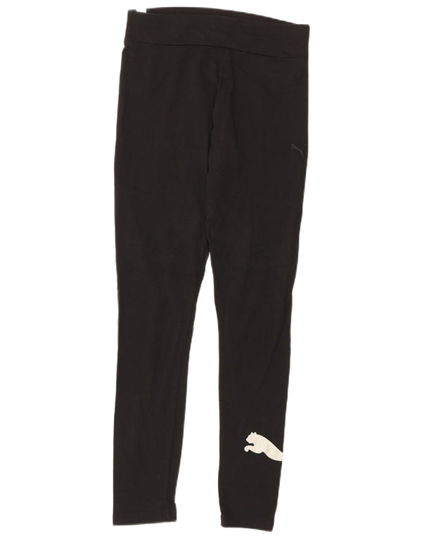 Damskie legginsy Puma Graphic UK 12, średnie czarne, bawełniane