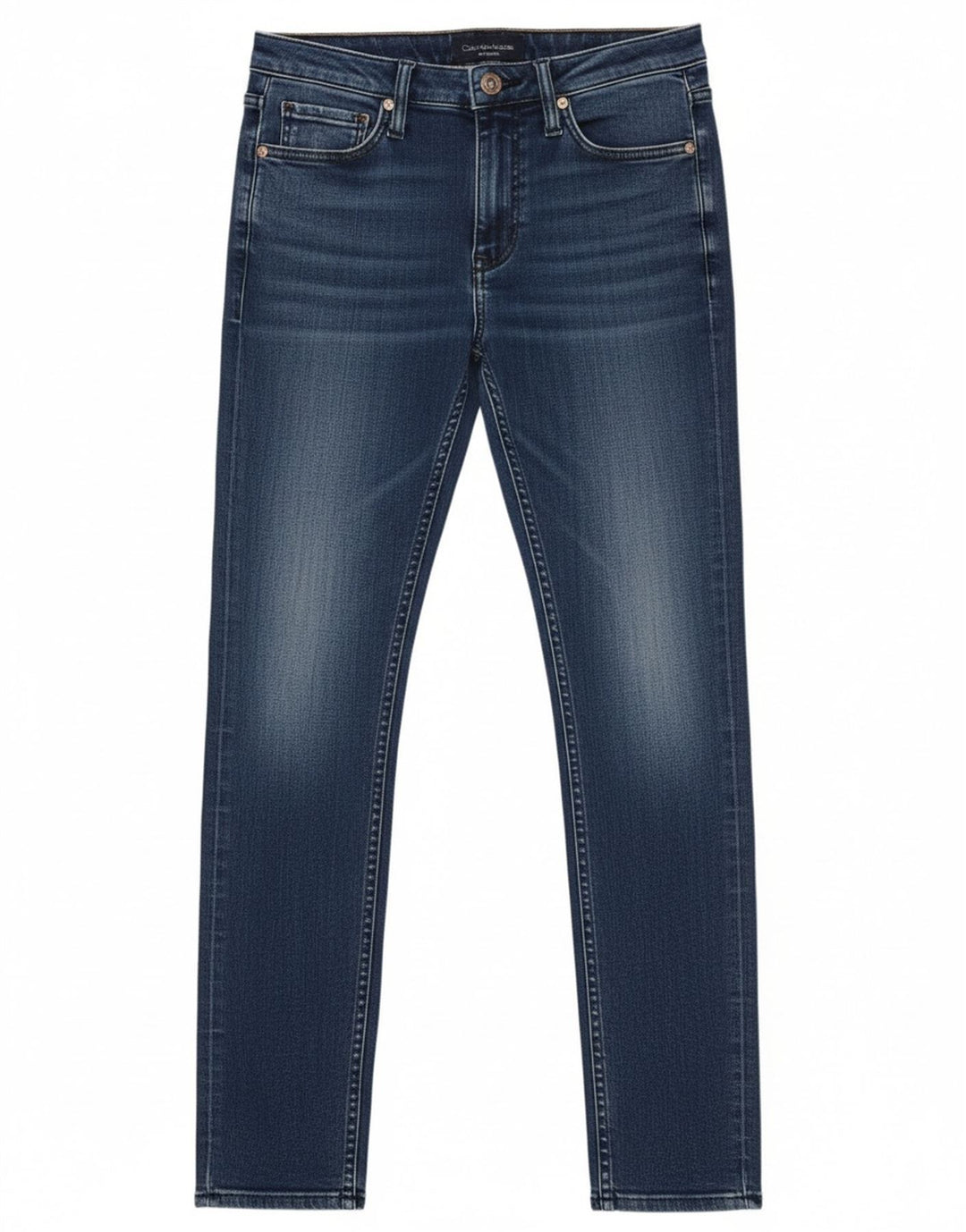 Damskie jeansy Skinny Calvin Klein W28 L32 Niebieskie
