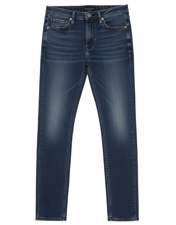 Damskie jeansy Skinny Calvin Klein W28 L32 Niebieskie