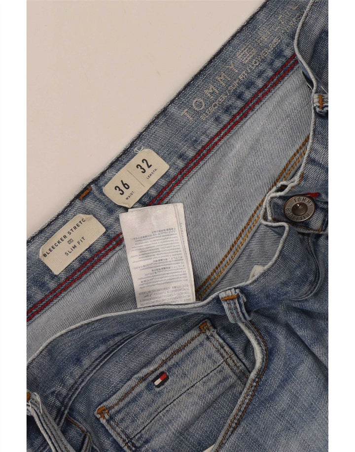 Męskie dżinsy Tommy Hilfiger Bleecker Slim W36 L28 Niebieska bawełna