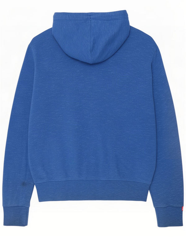 Superdry Męski sweter z kapturem i zamkiem, 2XL Niebieskie plamki, bawełna