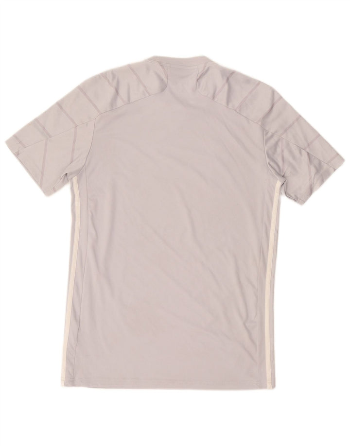 Męska koszulka Adidas Aeroready Top z poliestru w małe szare paski