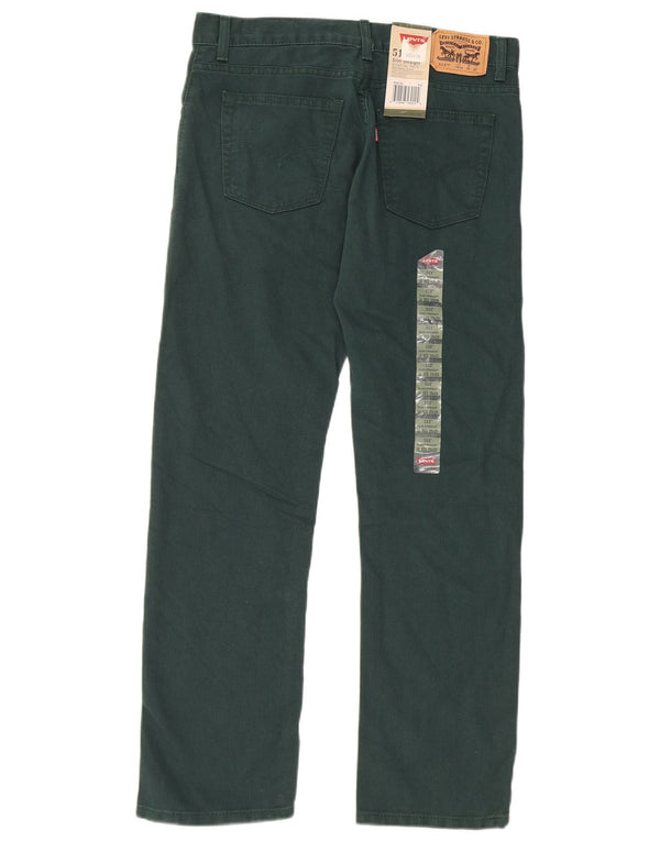 Spodnie chłopięce Levi's 513 Slim Straight Casual 15-16 lat W29 L29 Zielone
