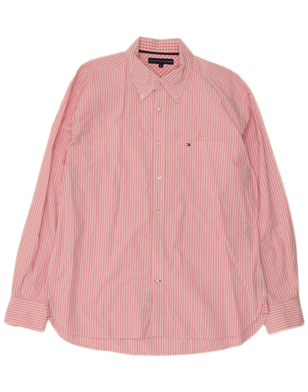 Koszula męska Tommy Hilfiger XL, bawełniana w różowe paski