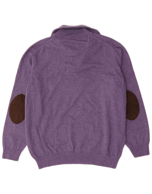 Damski sweter z zamkiem Pierre Cardin UK 20 2XL Fioletowy akryl