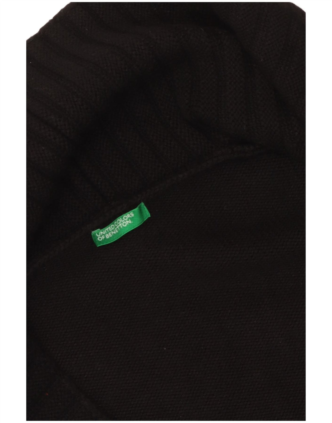 Rozpinany sweter damski Benetton UK 12, średni czarny