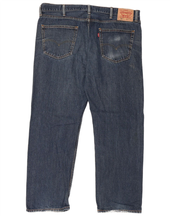Męskie jeansy Levi's 505 Straight W40 L30 Niebieskie bawełniane