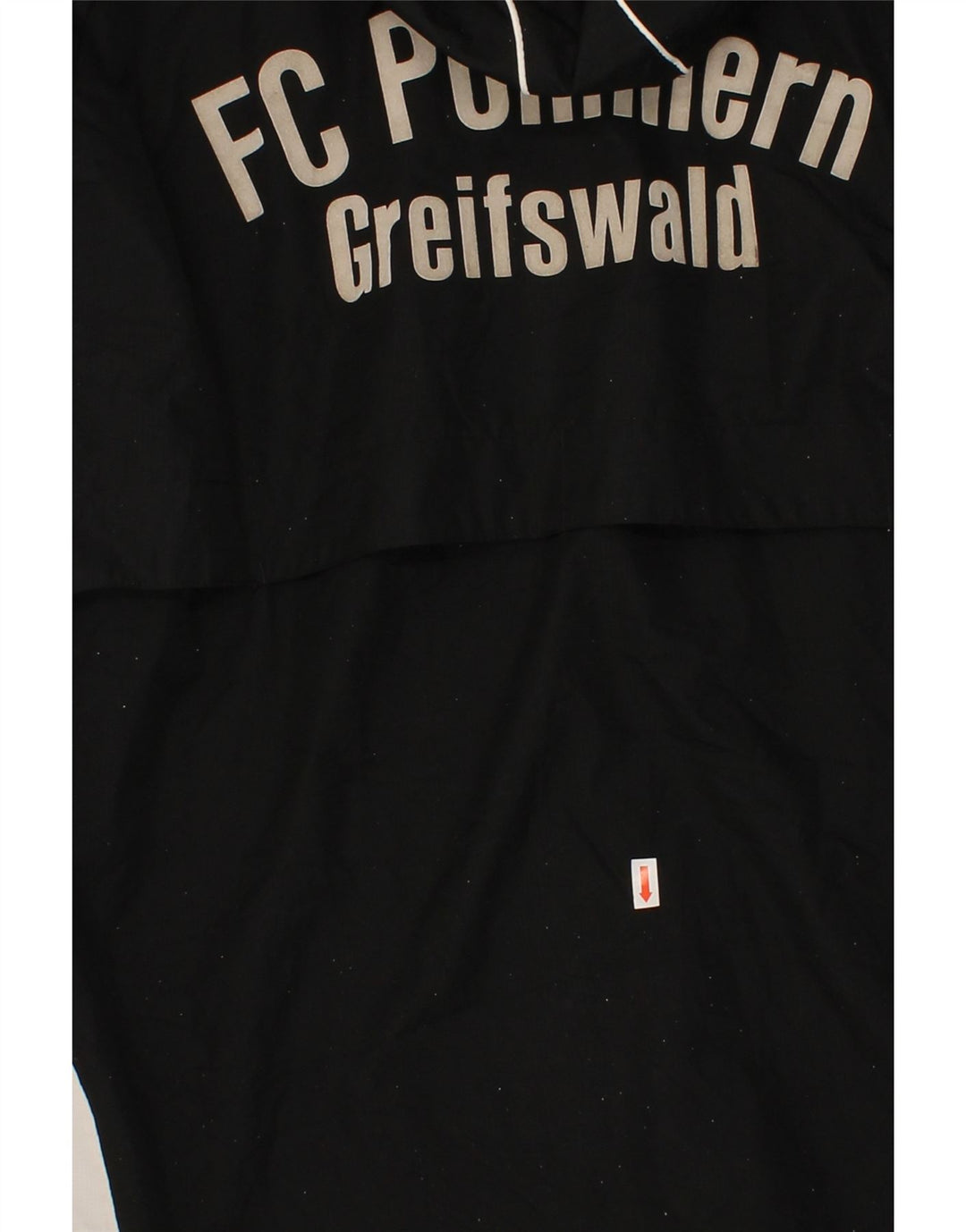 Męska kurtka przeciwdeszczowa ADIDAS z grafiką, UK 48/50 XL, czarny poliester z blokami kolorów