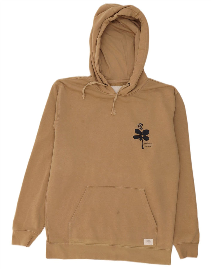 Męski sweter z kapturem Vans w kolorze średniego beżu, bawełniany