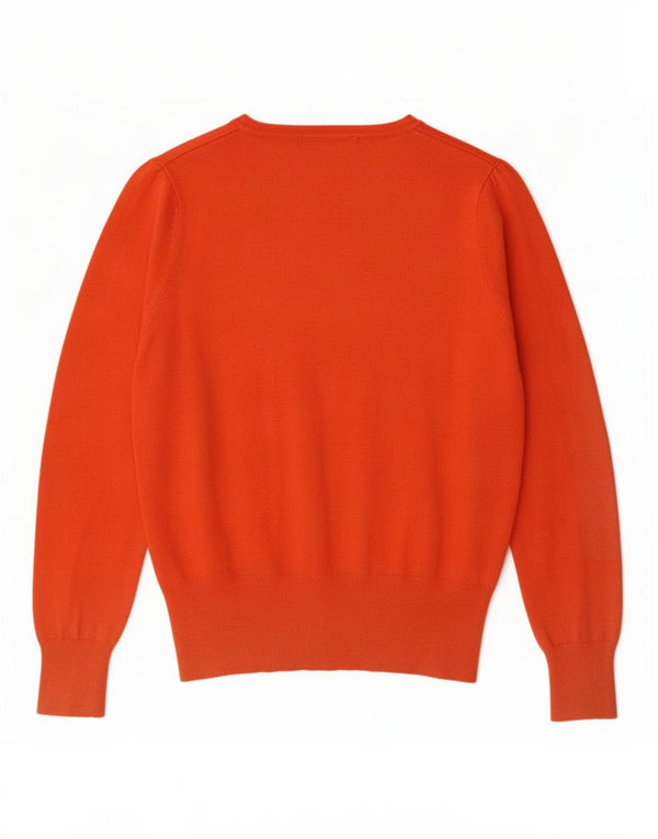 Marks & Spencer Damski sweter rozpinany UK 14 Średnio-pomarańczowa wiskoza