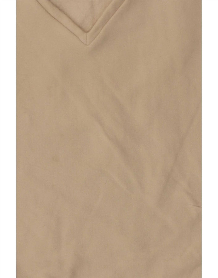 Top damski Max Mara z długim rękawem, UK 10, mały, beżowy, bawełniany