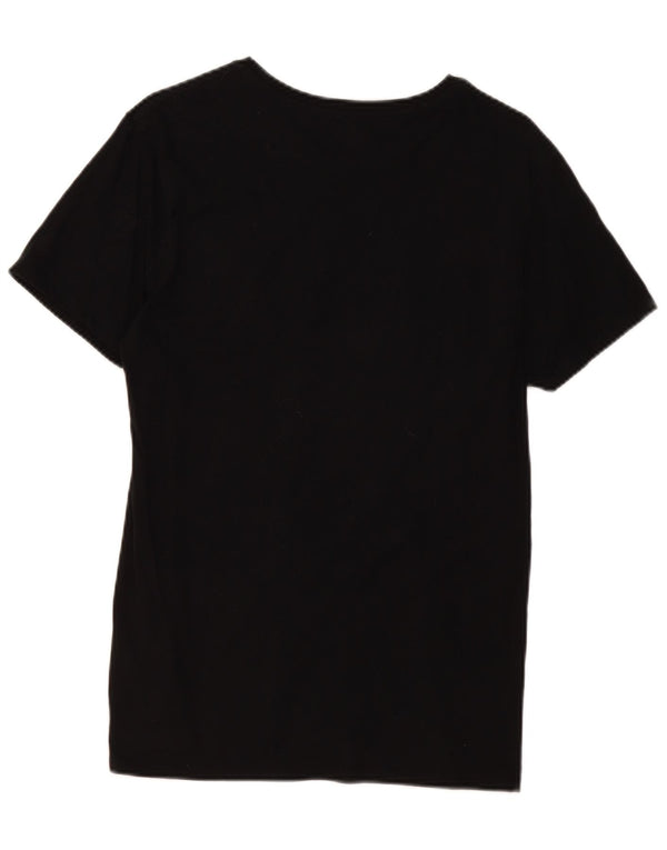 T-shirt damski Lacoste Top UK 14, średni czarny, bawełniany