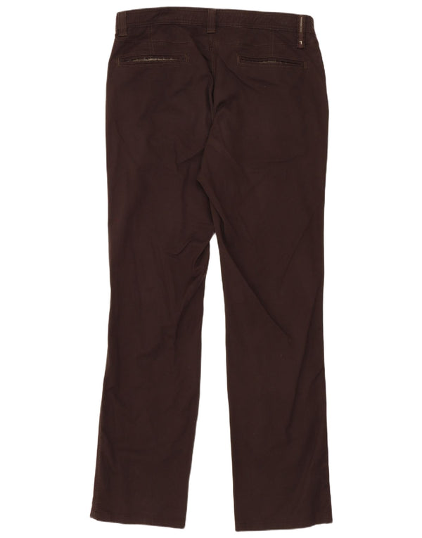 Trussardi Męskie proste spodnie chino IT 50 Large W34 L32 Brązowe bawełniane