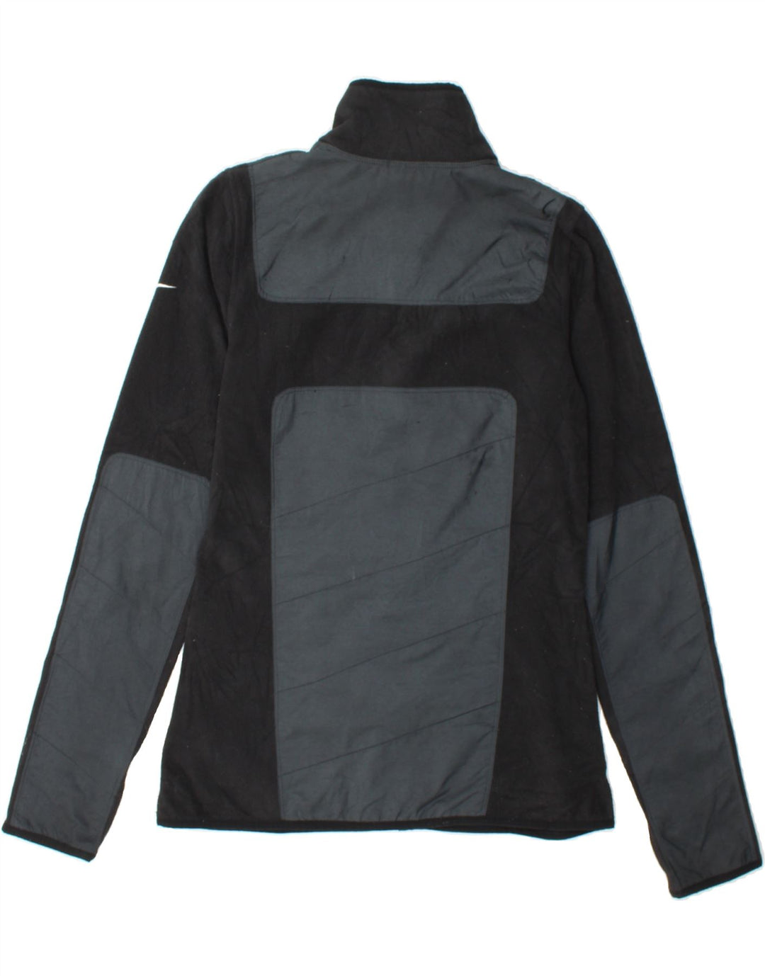 NIKE Mens Therma-Fit Fleece Jacket UK 36 Small Black Colourblock Polyester Vintage Nike and Second-Hand Nike from Messina Hembry 