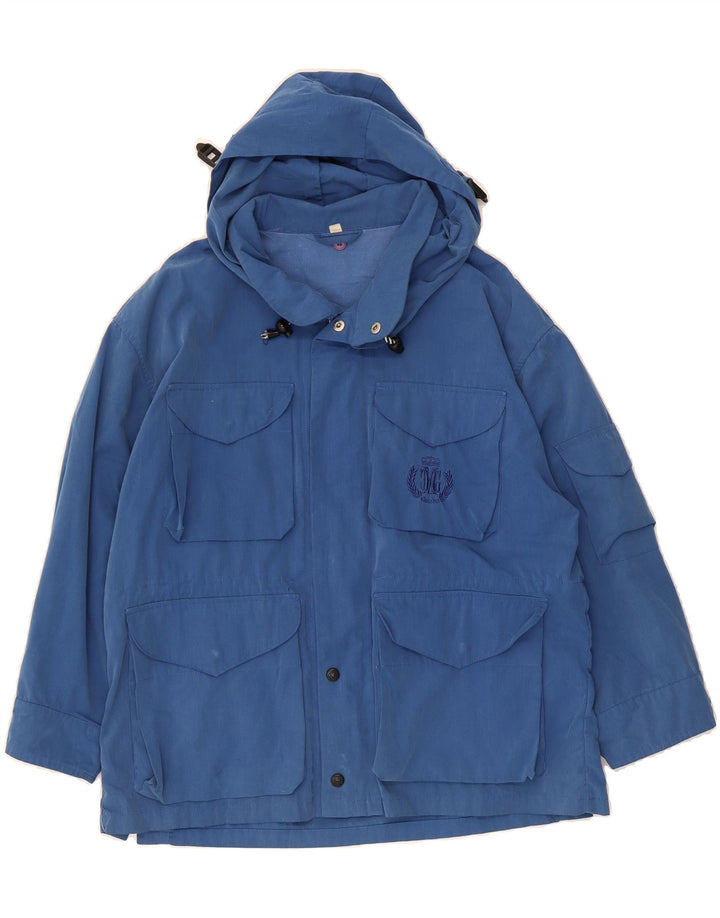 MC GREGOR Boys Oversized Hooded Utility Jacket 11-12 Years Blue Polyester Vintage MC Gregor and Second-Hand MC Gregor from Messina Hembry 