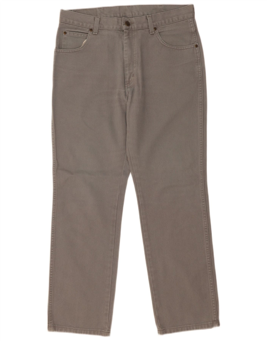 Męskie jeansy Wrangler o prostym kroju W34 L30, szare, bawełniane
