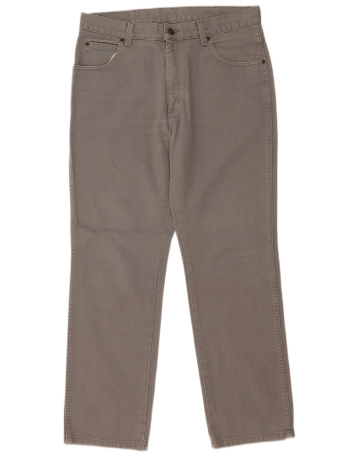 Męskie jeansy Wrangler o prostym kroju W34 L30, szare, bawełniane