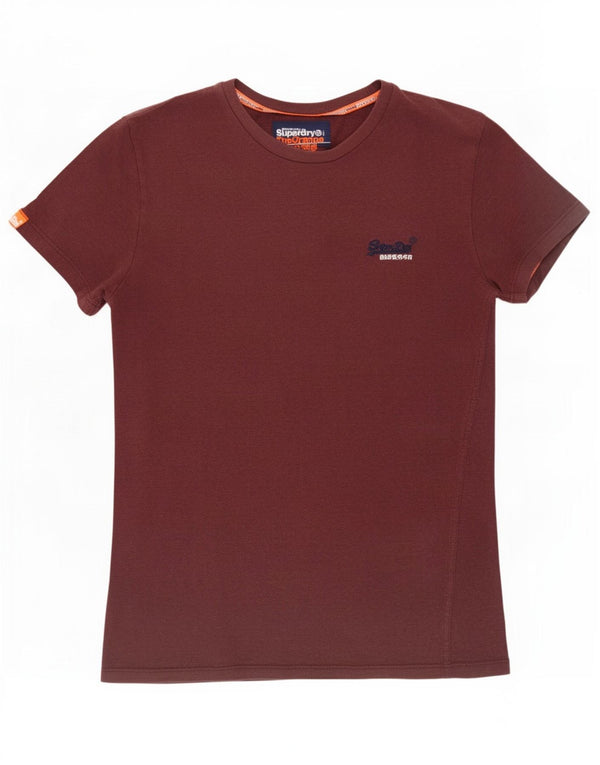 T-shirt męski Superdry Top XS, bordowa, bawełniana