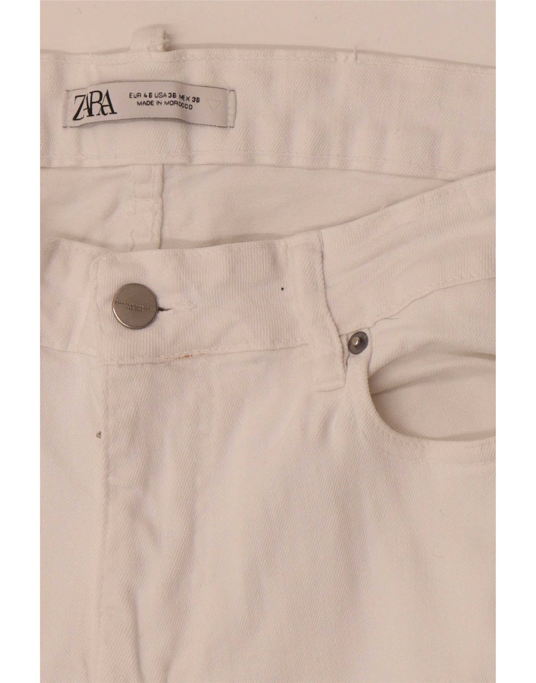 Męskie jeansy slim fit Zara EU 46 XL W36 L30 białe