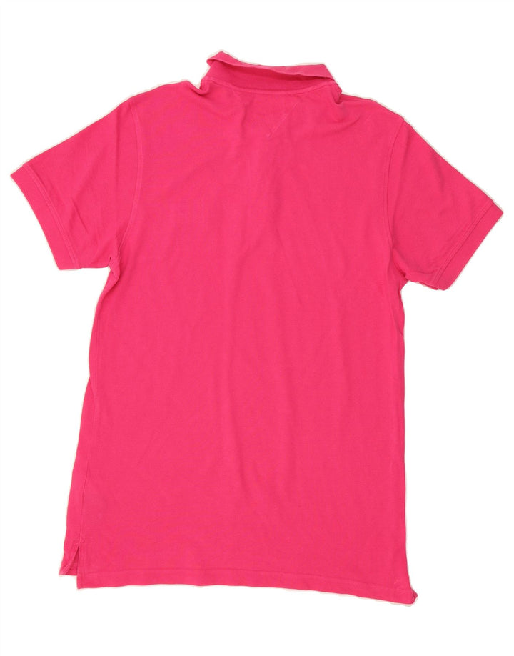 TOMMY HILFIGER Mens Polo Shirt Large Pink Cotton Vintage Tommy Hilfiger and Second-Hand Tommy Hilfiger from Messina Hembry 