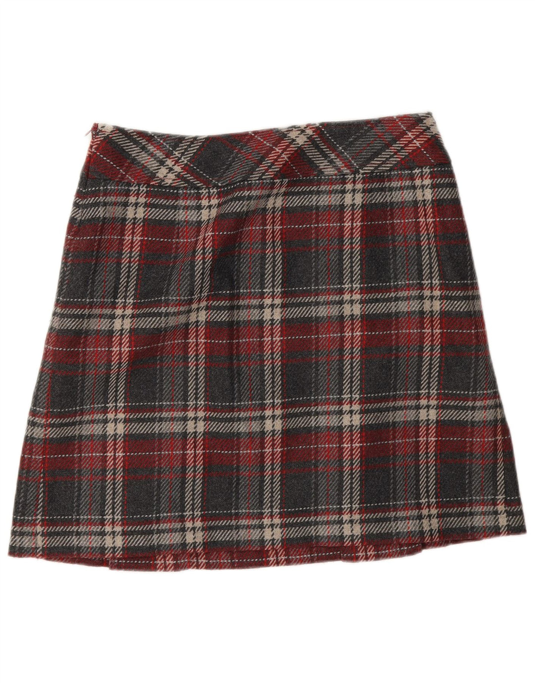 S.Oliver Damska mini spódniczka EU 36 Small W30 Szara kratka akrylowa