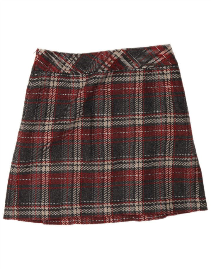 S.Oliver Damska mini spódniczka EU 36 Small W30 Szara kratka akrylowa