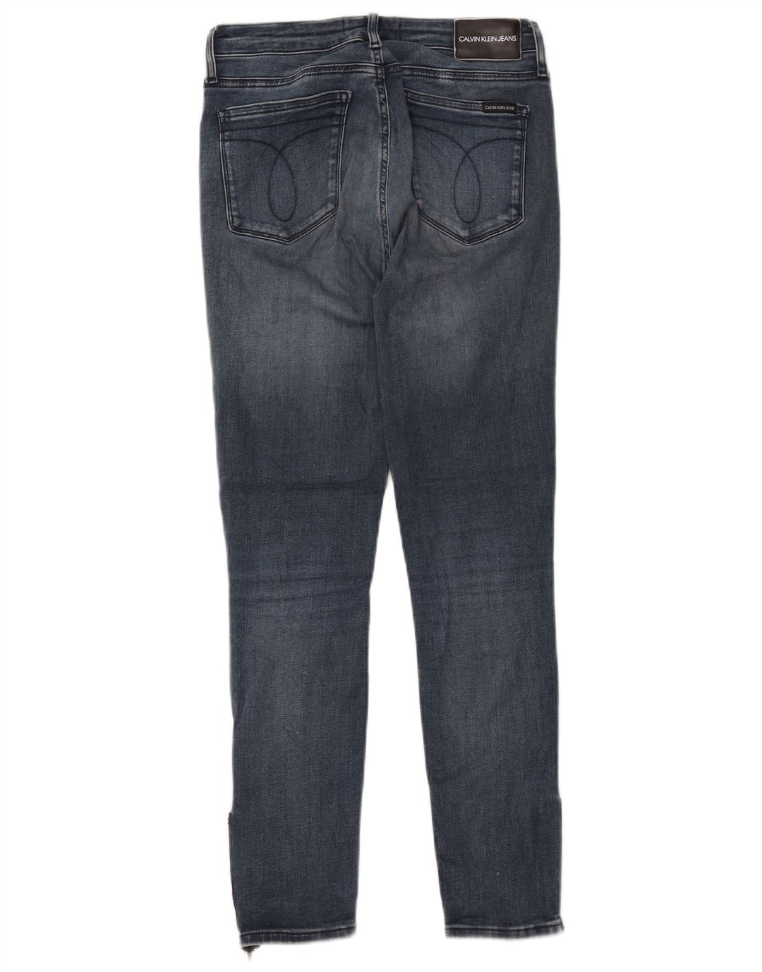 Damskie jeansy skinny ze średnim stanem CALVIN KLEIN W28 L27 Niebieskie, bawełniane