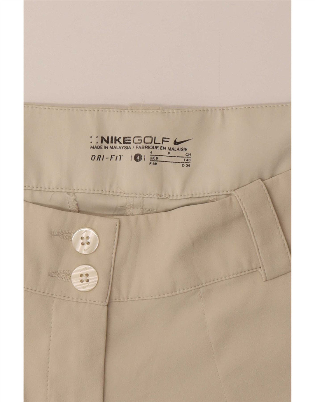 Męskie spodenki chino Nike Dri Fit UK 8 Small W30 beżowy poliester
