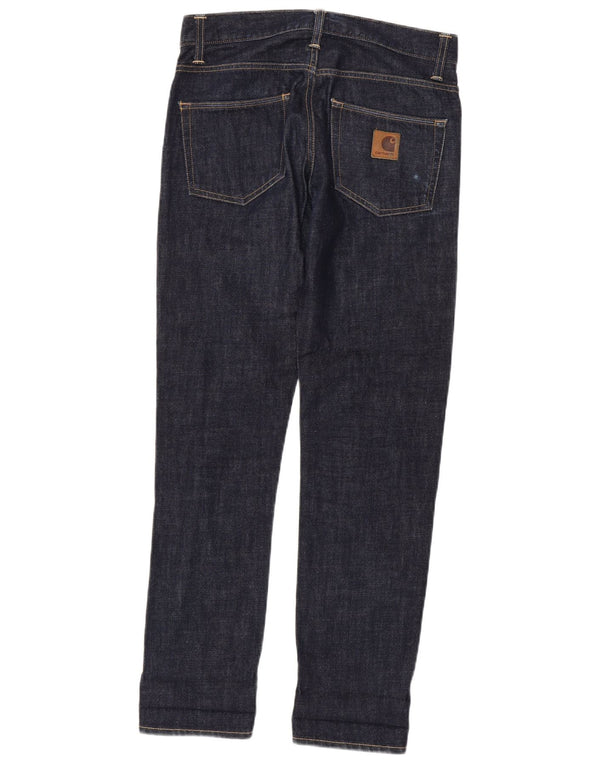 Jeansy Carhartt Męskie W30 L32 Granatowe Bawełniane