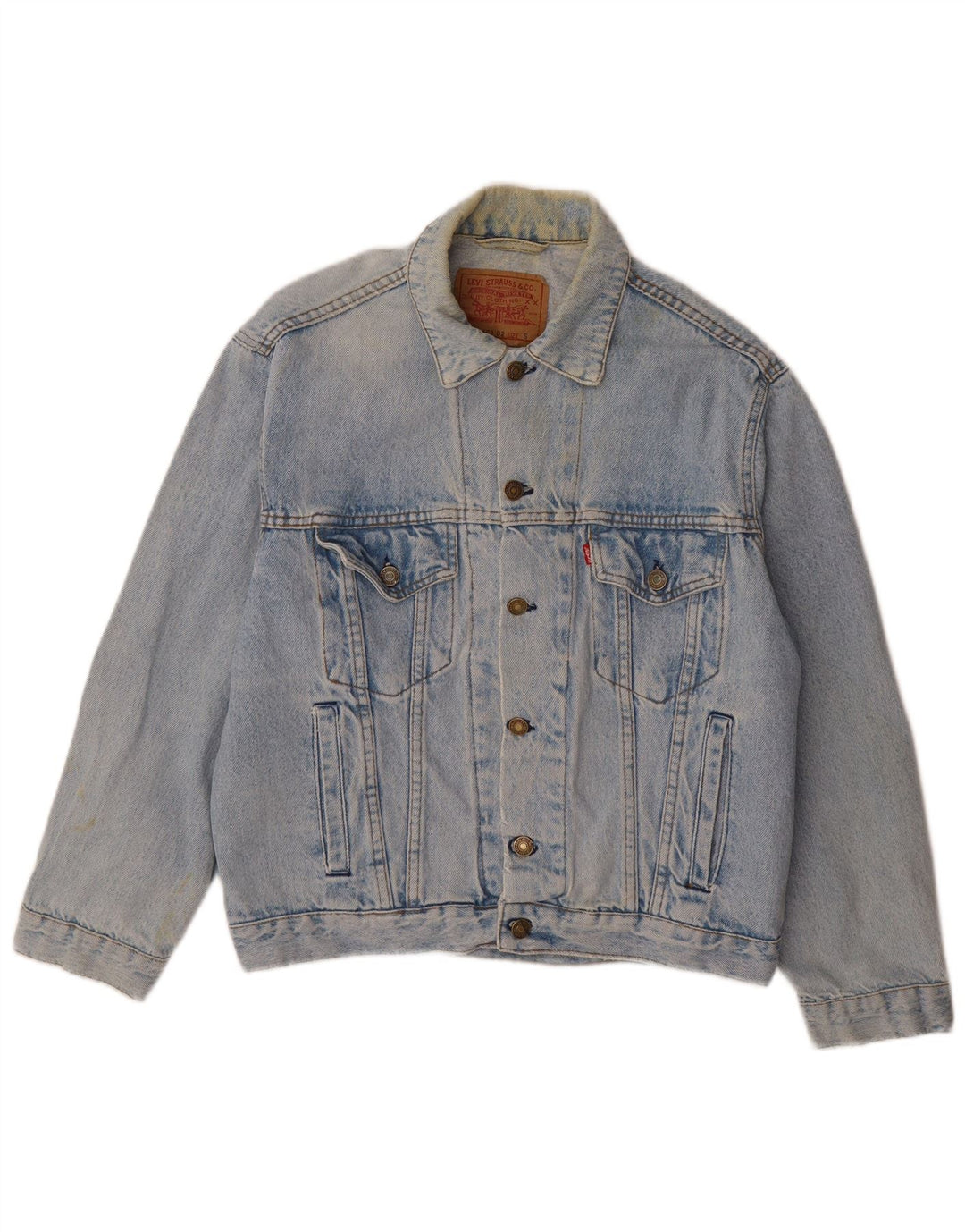 Męska kurtka dżinsowa Levi's UK 36 Small, niebieska, bawełniana