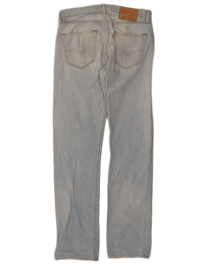 Męskie dżinsy Levi's 501 Straight W30 L32 Niebieskie bawełniane