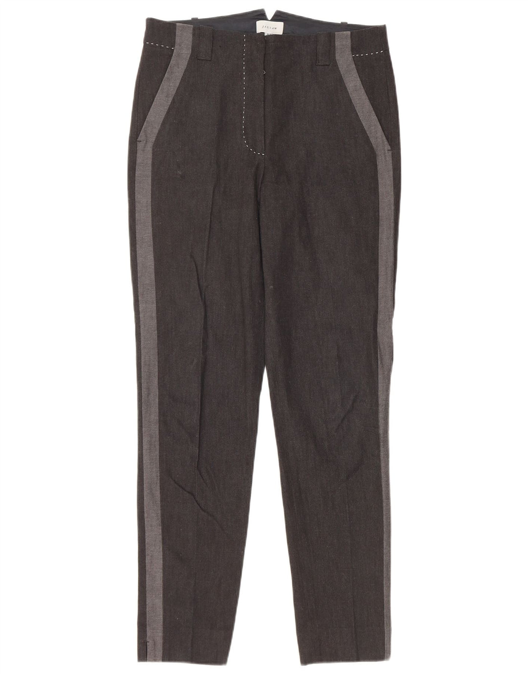 Damskie spodnie typu chino JIGSAW UK 10 Small W30 L29 Czarny blok kolorów