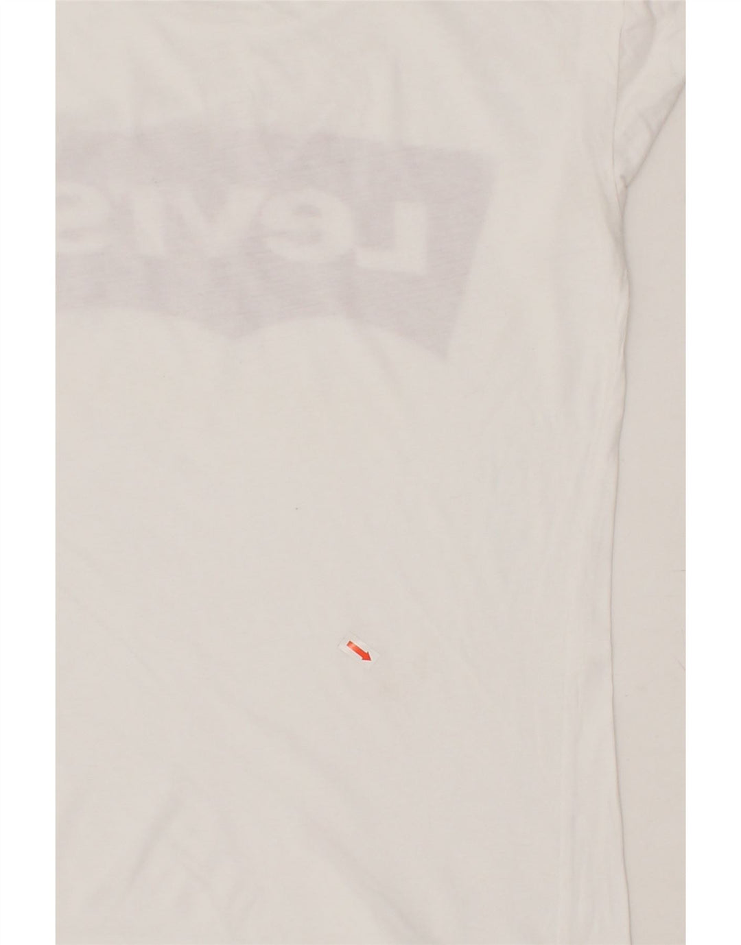 LEVI'S Womens Graphic T-Shirt Top UK 10 Small White Vintage Levi's and Second-Hand Levi's from Messina Hembry 