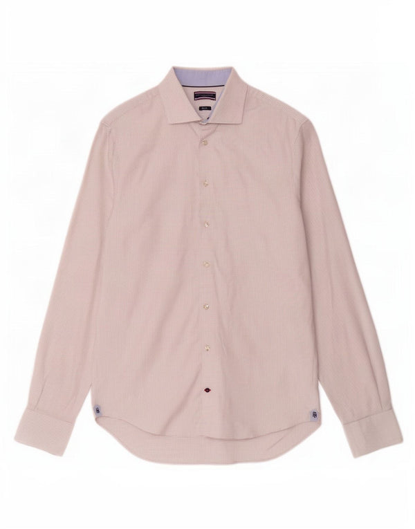 Koszula męska Tommy Hilfiger Slim Fit, rozmiar 39 15 1/2, średnia, biała w cętki