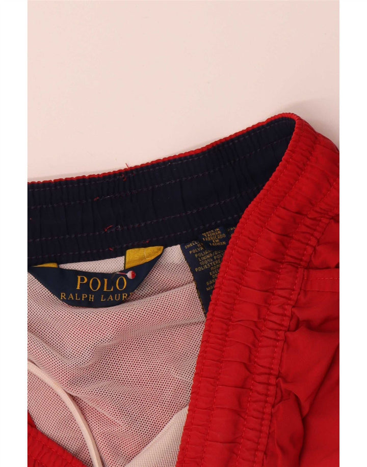 Męskie spodenki kąpielowe Polo Ralph Lauren, średni czerwony poliester