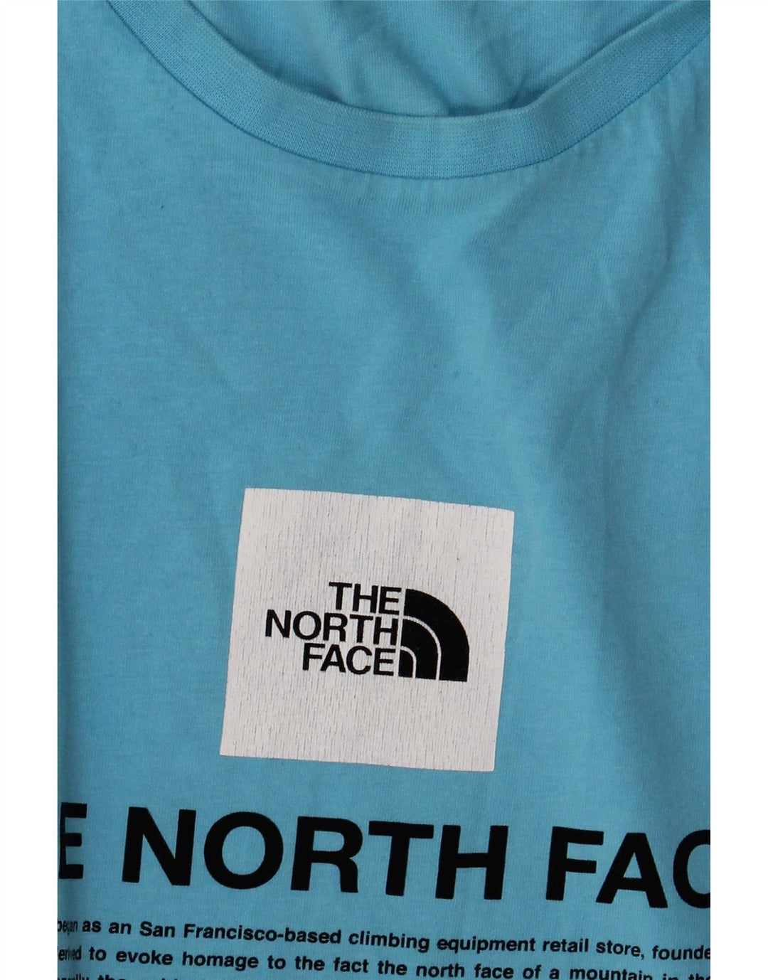 Męski T-shirt z grafiką The North Face, kolor średni niebieski