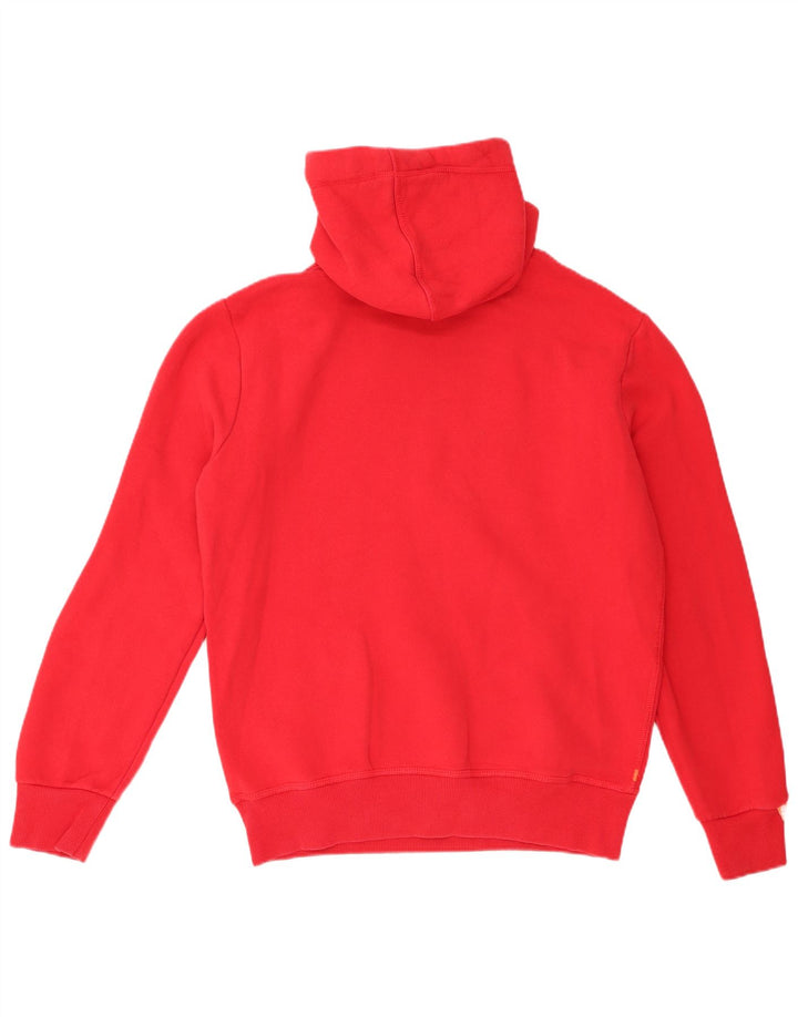 Męski sweter z kapturem Superdry z grafiką, duży, czerwony, bawełniany