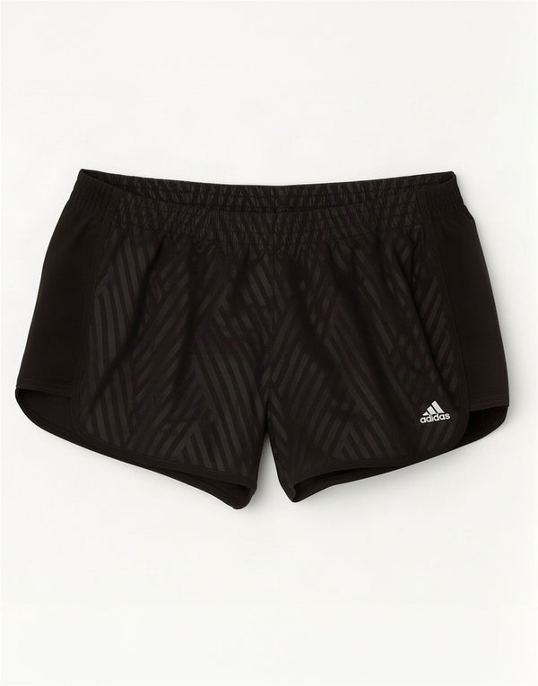 Damskie spodenki sportowe Adidas Climalite UK 16/18 w duże czarne paski