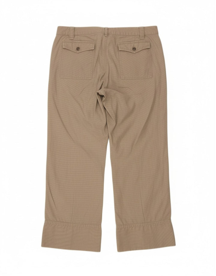 MARLBORO CLASSICS Mens Cropped Trousers IT 48 Medium W36 L28 Beige