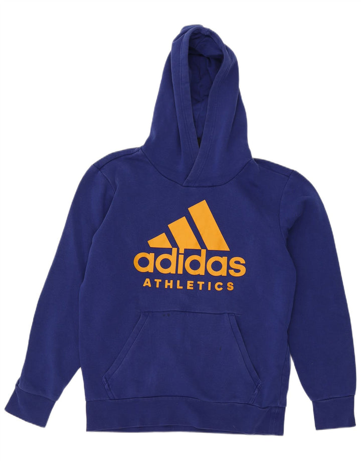 Męska bluza z kapturem Adidas Graphic Medium Blue