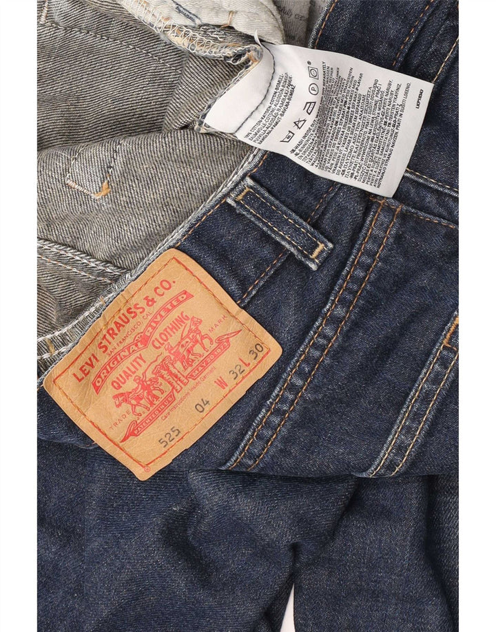 Męskie jeansy Levi's 525 Bootcut W32 L30 Niebieska bawełna