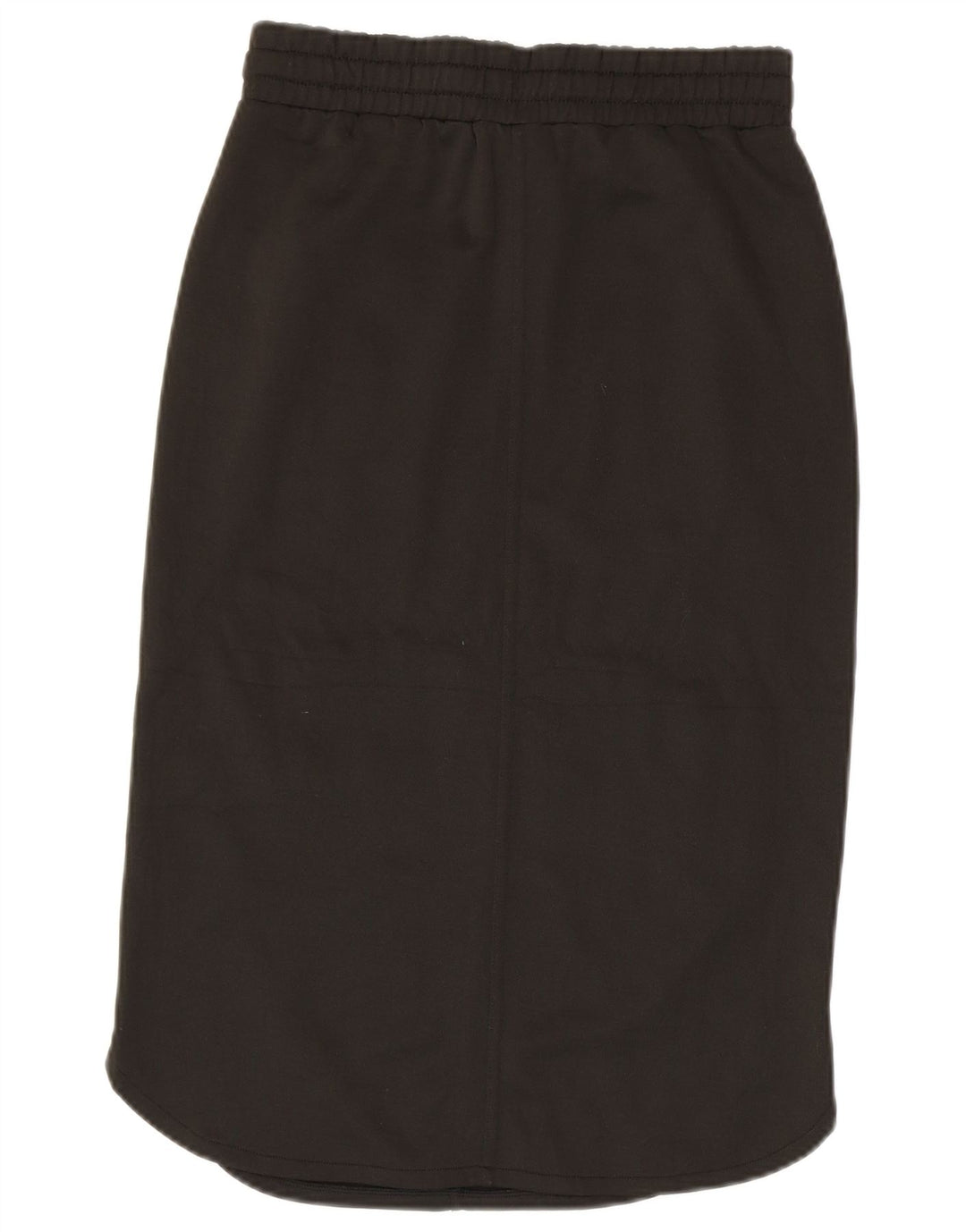 BENETTON Damska spódnica midi, mała, W27, khaki, poliester