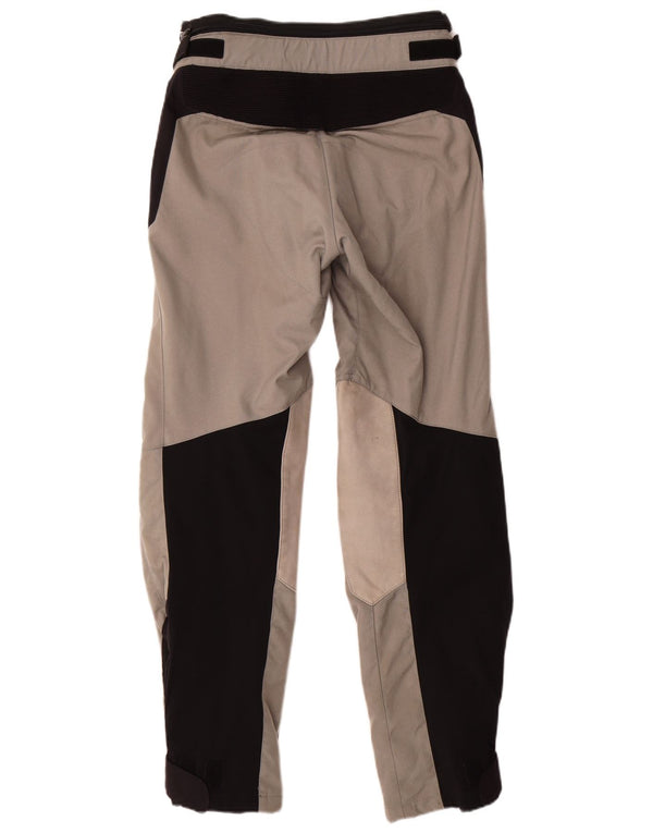 Męskie spodnie motocyklowe BMW MOTORRAD W30 L32, szary poliester z blokami kolorów