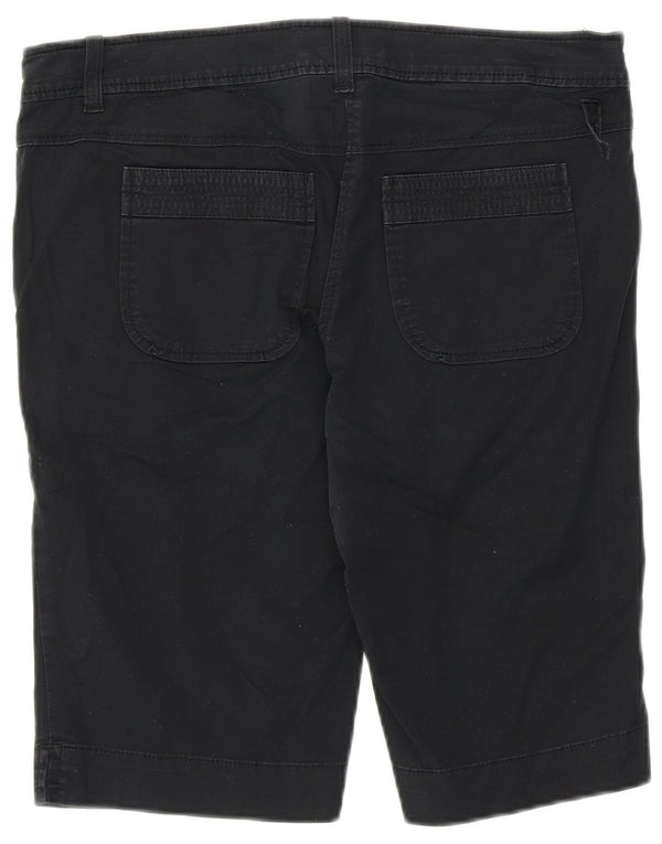 Marks & Spencer Damskie spodenki Chino z autografem UK 10 Small W32 Czarne bawełniane