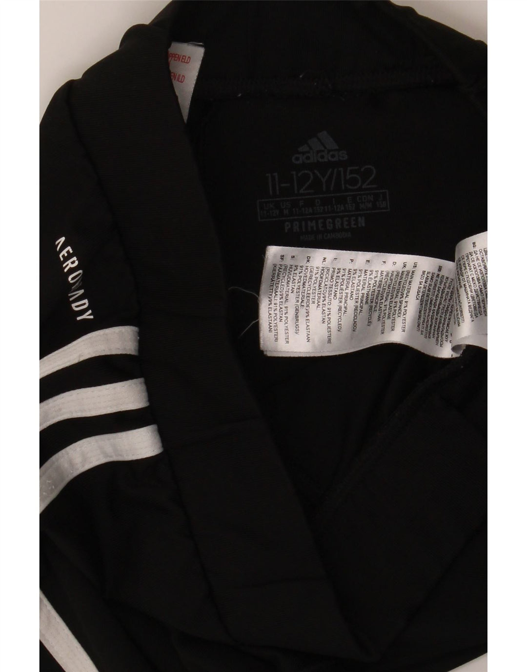 Dziewczęce legginsy Aeroready ADIDAS 11-12 lat, czarny poliester